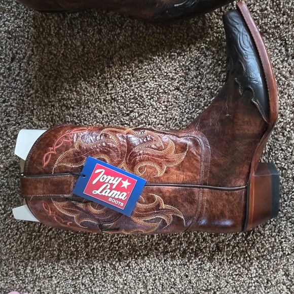 Women's clay Santa fe cowboy boots - Picture 5 of 11